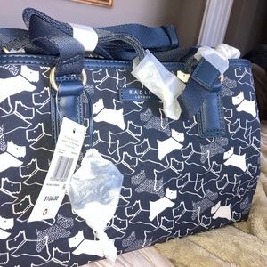 Radley London Dark Blue Scottie Dog Medium Multi Grab Bag Brand New With Tags